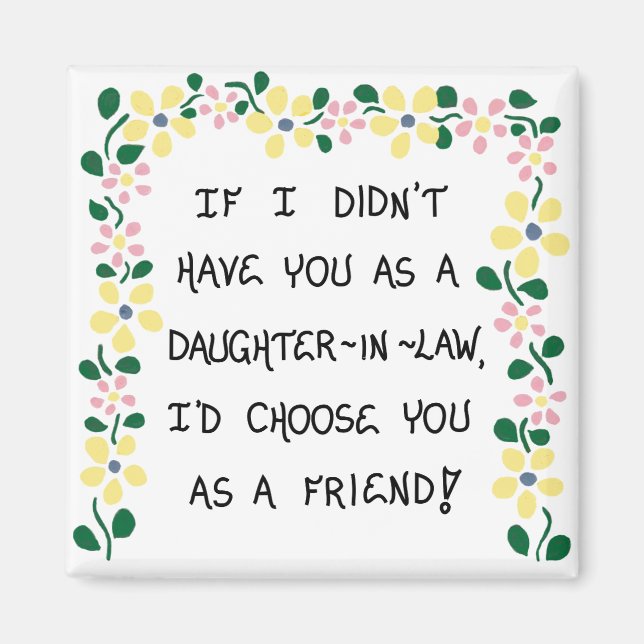 Gift for Daughter-in-Law - Quote Magnet (Framsidan)