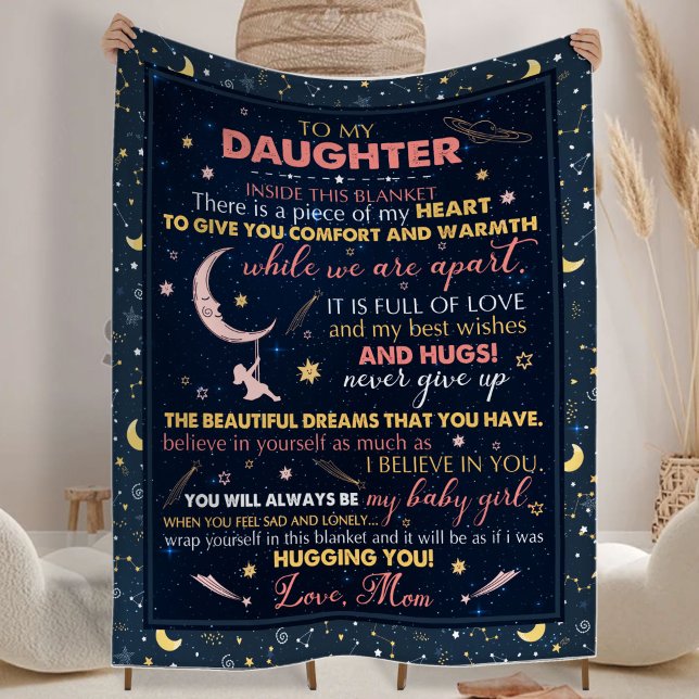 Gift för dotter, för Birthday Fleece Blanket (Skapare uppladdad)