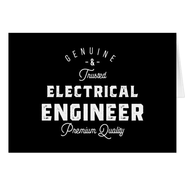 Gift för Electrical Ingenjör Hälsningskort (Framsidan Horizontal)