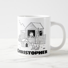 Gift för en Garden Shed Manufacturers med Namn Jumbo Mugg