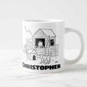 Gift för en Garden Shed Manufacturers med Namn Jumbo Mugg