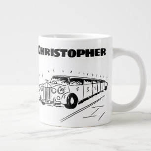 Gift för en Limousine Chauffeur med Namn Jumbo Mugg