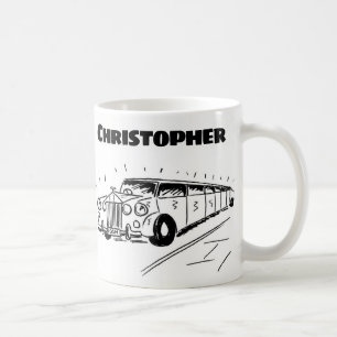 Gift för en Limousine Chauffeur med Namn Kaffemugg