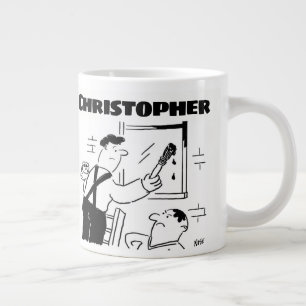 Gift för en målare och dekorator med Namn Giant Jumbo Mugg