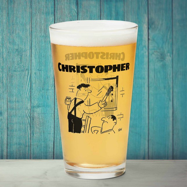 Gift för en målare och dekorator med Namn Glaskopp (Skapare uppladdad)