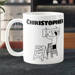 Gift för en signalmakare. Songwriter Kaffemugg