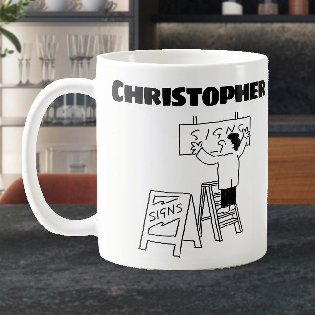 Gift för en signalmakare. Songwriter Kaffemugg (Skapare uppladdad)
