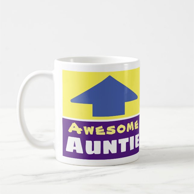 Gift för Fantastisk Auntie Kaffemugg (Vänster)