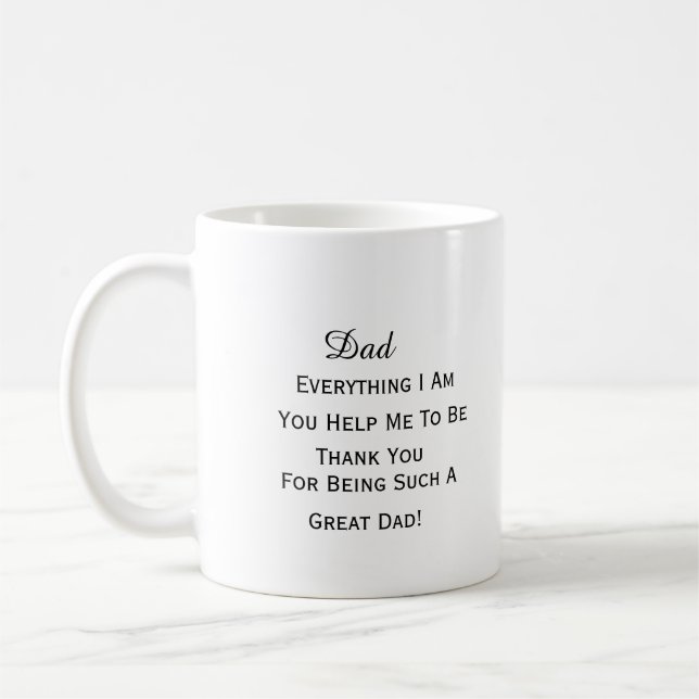 Gift för Fars dag Kaffemugg (Vänster)