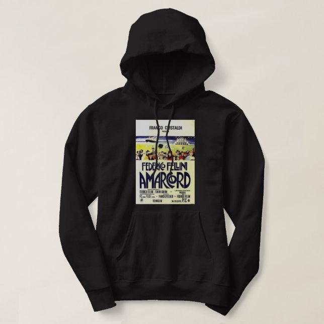 Gift för filmen Fläkt federico fellini Idol Gift F Hoodie (Design framsida)
