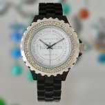 Gift för frun. 25:e Bröllop-årsdagen Armbandsur<br><div class="desc">Ge ut klockan för fru på en bröllop-årsdag. Speciell klocka med inskrift. 25:e bröllop-årsjubileum. Titta med inskriptionen plus meddelandet "Med Kärlek". Även namn från varje partner. Vit klocka ansikte.</div>