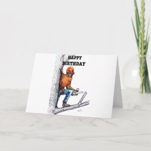 Gift. för gåva för födelsedag för Aborist Kort
