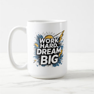 Gift for Go-Getters - Work Hard Dream Big -New Job Kaffemugg