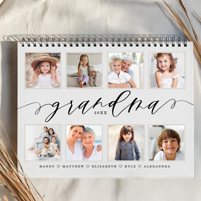 Gift for Grandma | Barnfamiljefoton Kalender (Gift for Grandma | Grandchildren Family Photos Calendar)