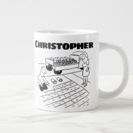 Gift för Gräsmatta Turf Lagrar med Namn Jumbo Mugg