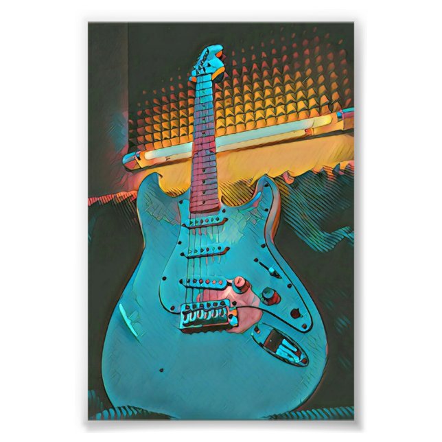 Gift för guitarist make fototryck (Framsidan)
