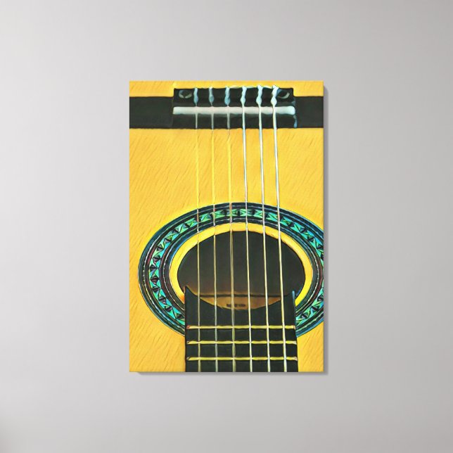 Gift för guitaristisk pojkvän canvastryck (Framsida)