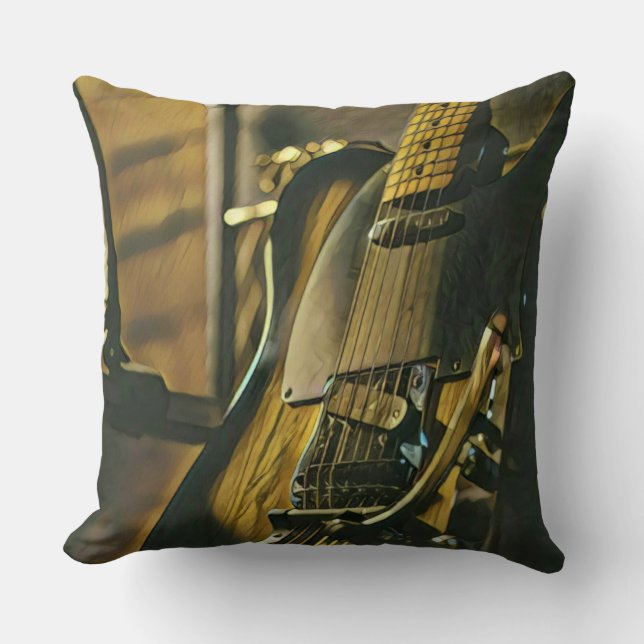 Gift för guitaristisk pojkvän kudde (Framsida)
