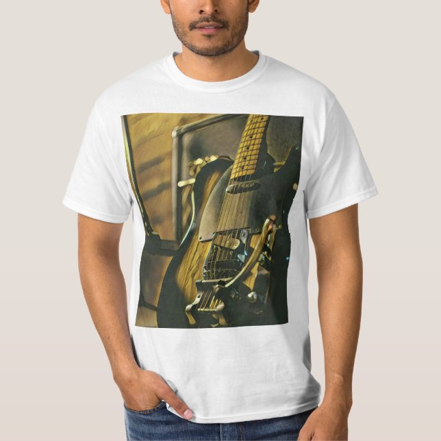 Gift för guitaristisk pojkvän t shirt (Framsida)