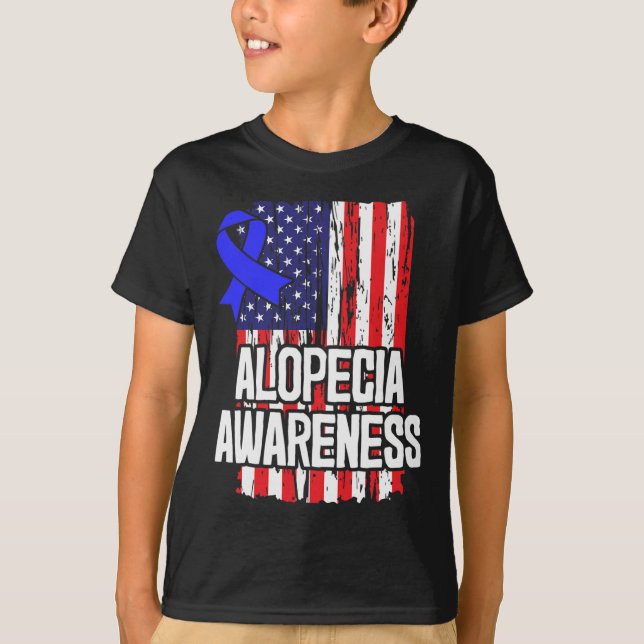 Gift för Hair Loss Patienter Spot Balness Awarenes T Shirt (Framsida)