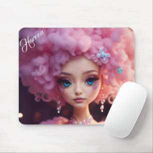 Gift för Haroon Modern Cute Doll Photo Grid Musmatta