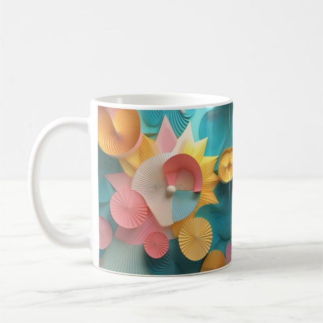 Gift för hennes mugg abstrakta design (Vänster)