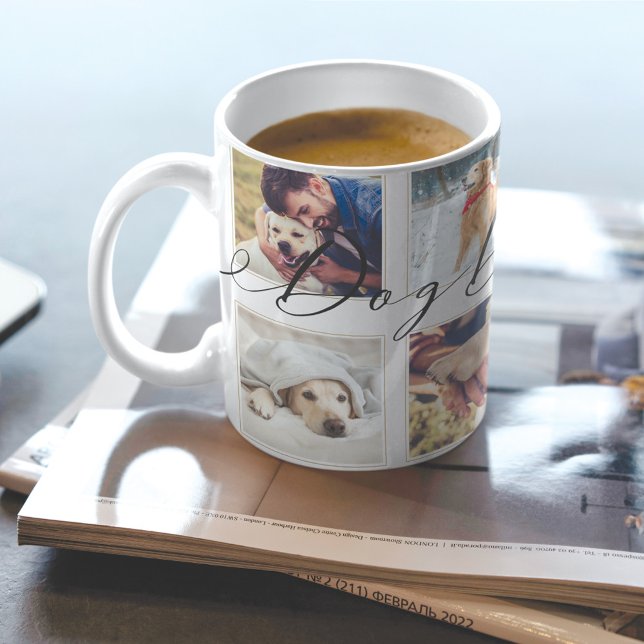 Gift för Hund Pappa | Fotokeepsakssamling i familj Kaffemugg (Skapare uppladdad)