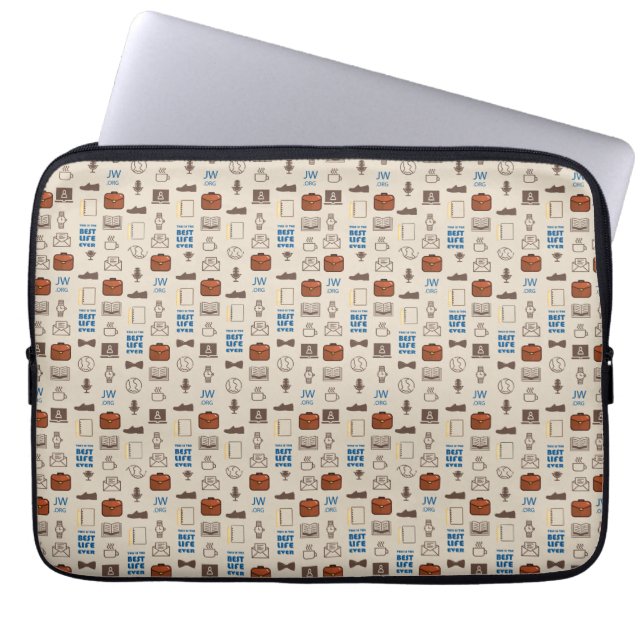 Gift för JW-bröder och JW är det bästa livet någon Laptop Fodral (Framsidan)