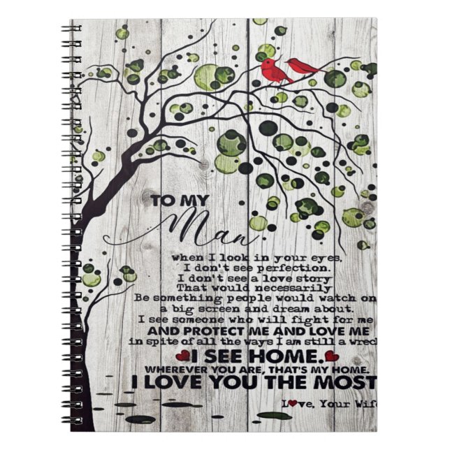 Gift för Make | Till min Make Brev Anteckningsbok (Framsidan)