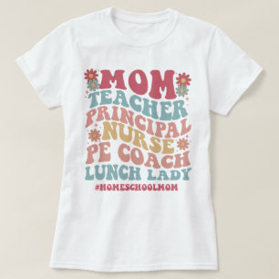 Gift för Mamma Charlotte Mason Groovy Homeschool M T Shirt