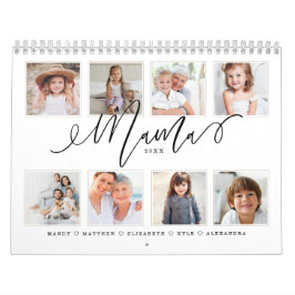 Gift för Mamma| Fotografier för barnfamiljer Kalender