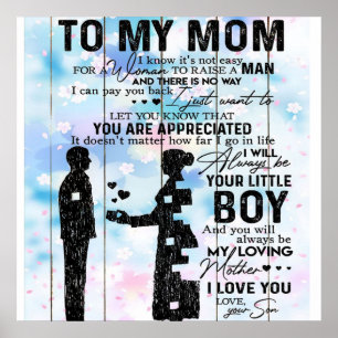Gift för Mamma Mitt bästa gåva från Mor Poster