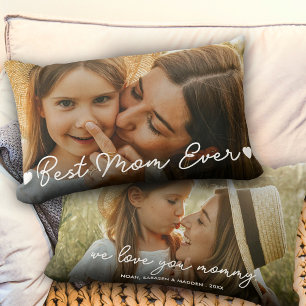 Gift för Mamma Mors dag Fullt Photo Best Mamma någ Lumbarkudde