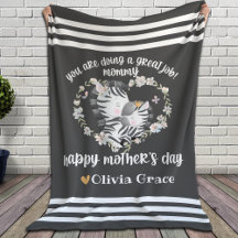 Gift för Mamma på Mors dag ┘ Mamma och Baby Zebra