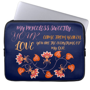 GIFT FÖR MAMMA, SISTER, DAUGHTER, FRIEND, GIRLFRIE LAPTOP FODRAL