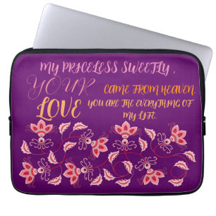 GIFT FÖR MAMMA, SISTER, DAUGHTER, FRIEND, GIRLFRIE LAPTOP FODRAL