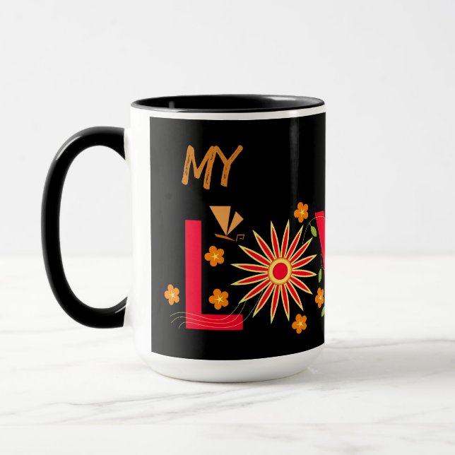 GIFT FÖR MAMMA, SISTER, DAUGHTER, FRIEND, GIRLFRIE MUGG (Vänster)