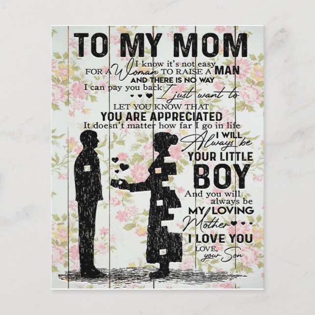 Gift för Mamma, till min bästa gåva från Mor, (Framsida)