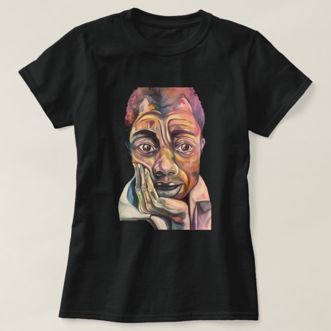 Gift För manar James Baldwin Gift for Birthday T Shirt (Design framsida)