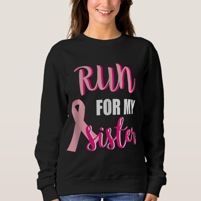 Gift för min syster Manar Women Par Breast Cancer T Shirt (Framsida)