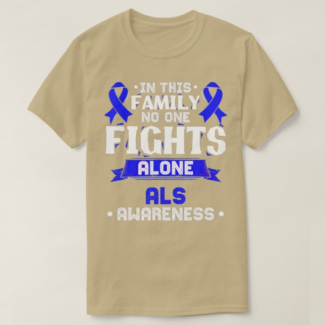 Gift for MND Patients - ALS Awareness  T Shirt (Design framsida)