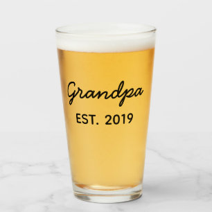 Gift för morfar Est. 2019 Glaskopp