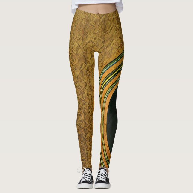 Gift för musiker Guitarist Leggings (Framsida)