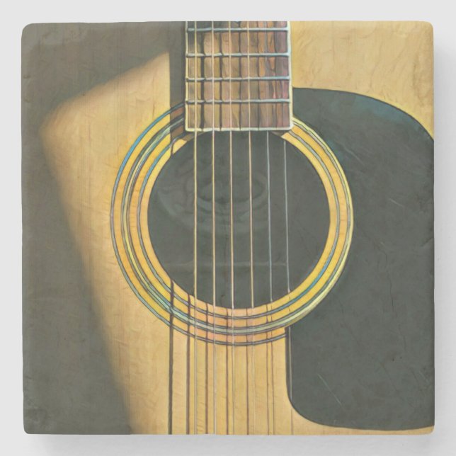 Gift för musiker Guitarist Stenunderlägg (Framsidan)