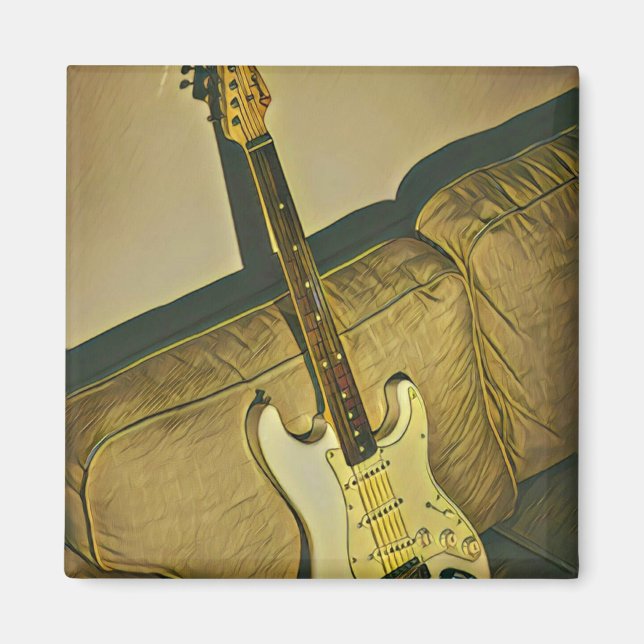 Gift för musiklärarmagisterbaser magnet (Framsidan)