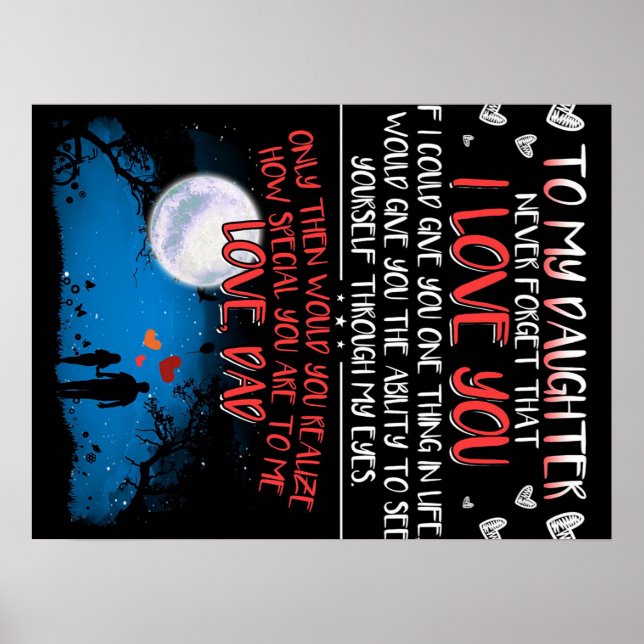 Gift For My Daughter, To My Daughter Best Gift, Poster (Framsidan)