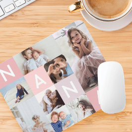 Gift för Nana | Nana Modern Många Photo Grid Musmatta