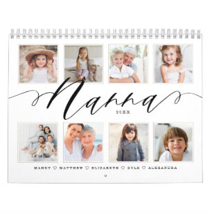 Gift for Nanna   Foton för barnfamiljer Kalender