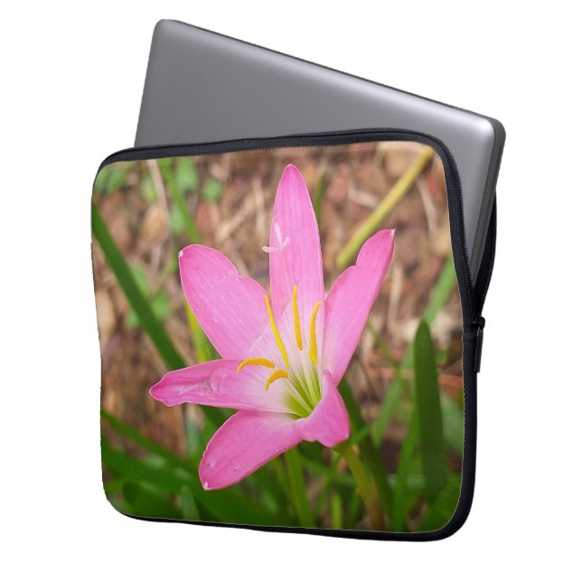 GIFT FÖR NATURE ÄLSKARE MED FLOWER LAPTOP FODRAL (Framsidan Vänster)