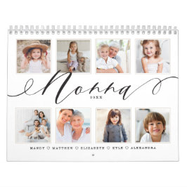 Gift for Nonna | Foton för barnfamiljer Kalender